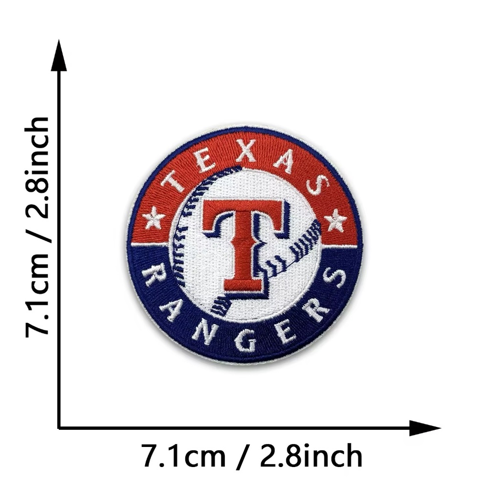 Vintage Texas Rangers MLB Patches DIY Baseball All Teams Embroidered Arlington